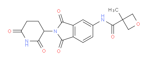 N-(2-(2,6-dioxopiperidin-3-yl)-1,3-dioxoisoindolin-5-yl)-3-methyloxetane-3-carboxamide
