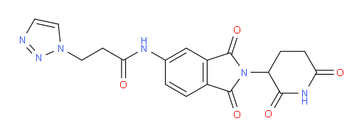 N-(2-(2,6-dioxopiperidin-3-yl)-1,3-dioxoisoindolin-5-yl)-3-(1H-1,2,3-triazol-1-yl)propanamide
