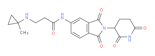 N-(2-(2,6-dioxopiperidin-3-yl)-1,3-dioxoisoindolin-5-yl)-3-((1-methylcyclopropyl)amino)propanamide