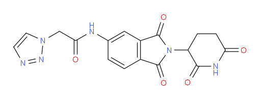 N-(2-(2,6-dioxopiperidin-3-yl)-1,3-dioxoisoindolin-5-yl)-2-(1H-1,2,3-triazol-1-yl)acetamide