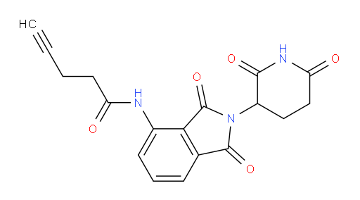 N-(2-(2,6-dioxopiperidin-3-yl)-1,3-dioxoisoindolin-4-yl)pent-4-ynamide