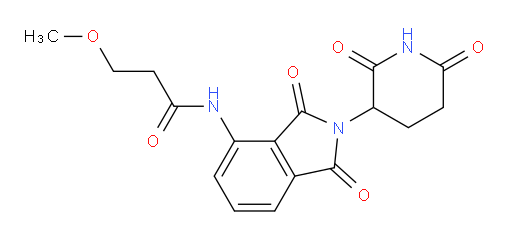 N-(2-(2,6-dioxopiperidin-3-yl)-1,3-dioxoisoindolin-4-yl)-3-methoxypropanamide