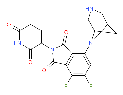 7-(3,6-diazabicyclo[3.1.1]heptan-6-yl)-2-(2,6-dioxopiperidin-3-yl)-4,5-difluoroisoindoline-1,3-dione