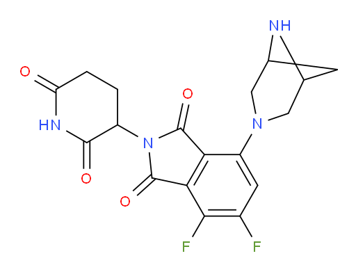 7-(3,6-diazabicyclo[3.1.1]heptan-3-yl)-2-(2,6-dioxopiperidin-3-yl)-4,5-difluoroisoindoline-1,3-dione