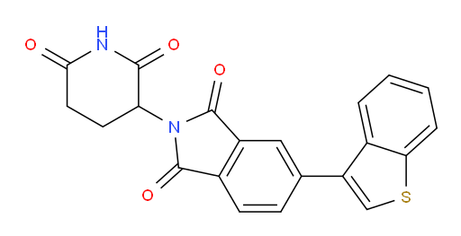 5-(benzo[b]thiophen-3-yl)-2-(2,6-dioxopiperidin-3-yl)isoindoline-1,3-dione