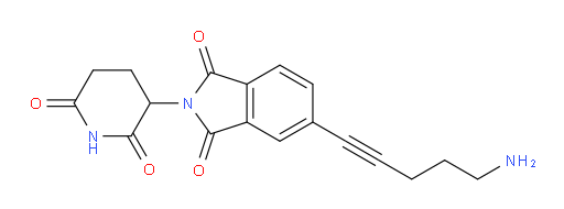 5-(5-aminopent-1-yn-1-yl)-2-(2,6-dioxopiperidin-3-yl)isoindoline-1,3-dione