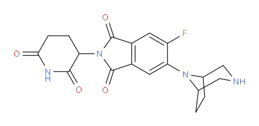 5-(3,8-diazabicyclo[3.2.1]octan-8-yl)-2-(2,6-dioxopiperidin-3-yl)-6-fluoroisoindoline-1,3-dione