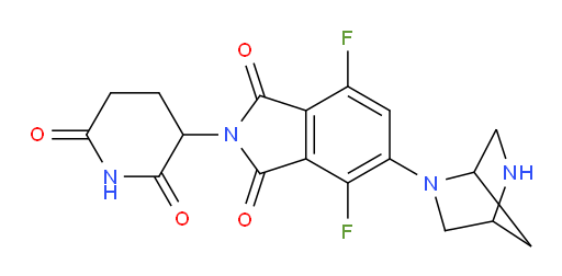 5-(2,5-diazabicyclo[2.2.1]heptan-2-yl)-2-(2,6-dioxopiperidin-3-yl)-4,7-difluoroisoindoline-1,3-dione