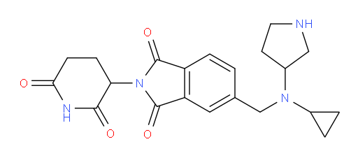 5-((cyclopropyl(pyrrolidin-3-yl)amino)methyl)-2-(2,6-dioxopiperidin-3-yl)isoindoline-1,3-dione