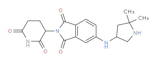 5-((5,5-dimethylpyrrolidin-3-yl)amino)-2-(2,6-dioxopiperidin-3-yl)isoindoline-1,3-dione