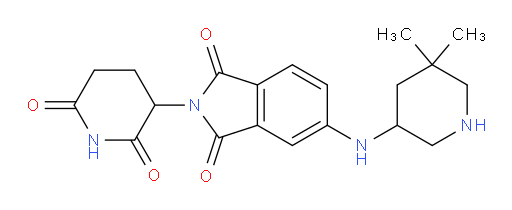 5-((5,5-dimethylpiperidin-3-yl)amino)-2-(2,6-dioxopiperidin-3-yl)isoindoline-1,3-dione