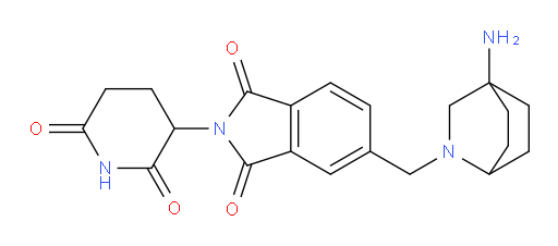 5-((4-amino-2-azabicyclo[2.2.2]octan-2-yl)methyl)-2-(2,6-dioxopiperidin-3-yl)isoindoline-1,3-dione