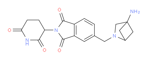 5-((4-amino-2-azabicyclo[2.1.1]hexan-2-yl)methyl)-2-(2,6-dioxopiperidin-3-yl)isoindoline-1,3-dione