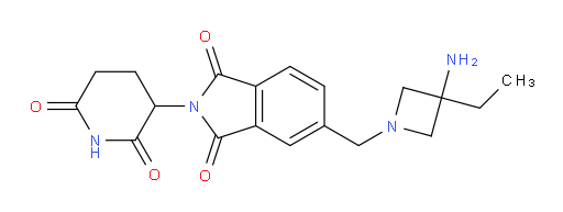 5-((3-amino-3-ethylazetidin-1-yl)methyl)-2-(2,6-dioxopiperidin-3-yl)isoindoline-1,3-dione