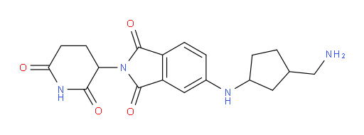 5-((3-(aminomethyl)cyclopentyl)amino)-2-(2,6-dioxopiperidin-3-yl)isoindoline-1,3-dione