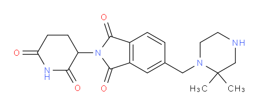 5-((2,2-dimethylpiperazin-1-yl)methyl)-2-(2,6-dioxopiperidin-3-yl)isoindoline-1,3-dione