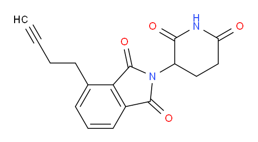 4-(but-3-yn-1-yl)-2-(2,6-dioxopiperidin-3-yl)isoindoline-1,3-dione