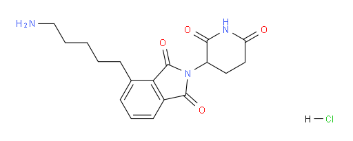 4-(5-aminopentyl)-2-(2,6-dioxopiperidin-3-yl)isoindoline-1,3-dione hydrochloride