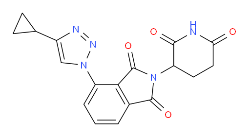 4-(4-cyclopropyl-1H-1,2,3-triazol-1-yl)-2-(2,6-dioxopiperidin-3-yl)isoindoline-1,3-dione