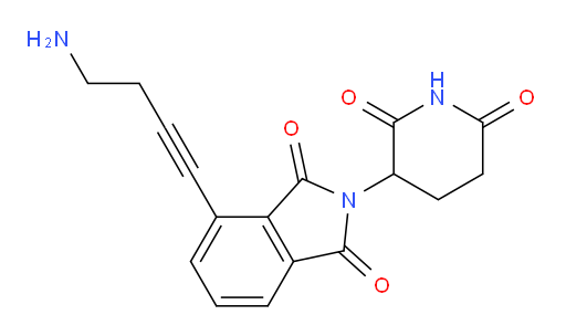 4-(4-aminobut-1-yn-1-yl)-2-(2,6-dioxopiperidin-3-yl)isoindoline-1,3-dione