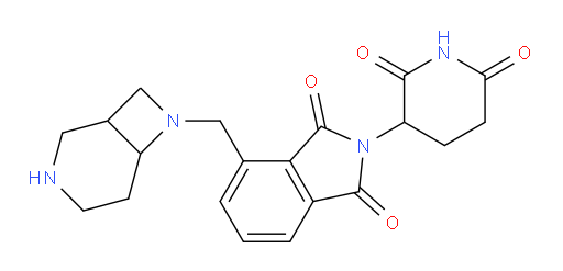 4-(3,7-diazabicyclo[4.2.0]octan-7-ylmethyl)-2-(2,6-dioxopiperidin-3-yl)isoindoline-1,3-dione