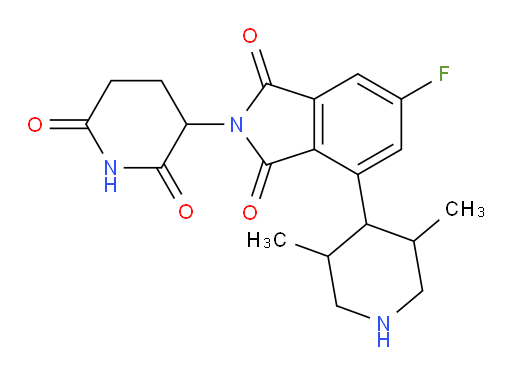 4-(3,5-dimethylpiperidin-4-yl)-2-(2,6-dioxopiperidin-3-yl)-6-fluoroisoindoline-1,3-dione