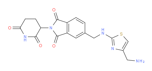 5-(((4-(aminomethyl)thiazol-2-yl)amino)methyl)-2-(2,6-dioxopiperidin-3-yl)isoindoline-1,3-dione