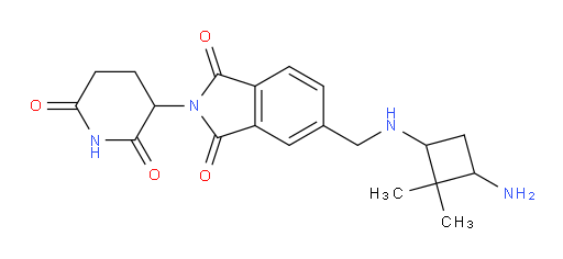 5-(((3-amino-2,2-dimethylcyclobutyl)amino)methyl)-2-(2,6-dioxopiperidin-3-yl)isoindoline-1,3-dione