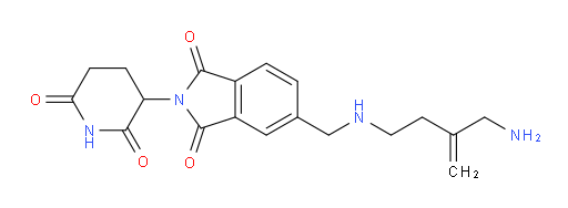 5-(((3-(aminomethyl)but-3-en-1-yl)amino)methyl)-2-(2,6-dioxopiperidin-3-yl)isoindoline-1,3-dione