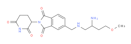 5-(((2-amino-4-methoxybutyl)amino)methyl)-2-(2,6-dioxopiperidin-3-yl)isoindoline-1,3-dione