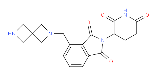 4-(2,6-diazaspiro[3.3]heptan-2-ylmethyl)-2-(2,6-dioxopiperidin-3-yl)isoindoline-1,3-dione