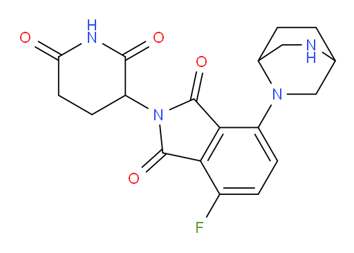 4-(2,5-diazabicyclo[2.2.2]octan-2-yl)-2-(2,6-dioxopiperidin-3-yl)-7-fluoroisoindoline-1,3-dione