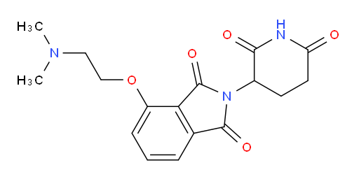 4-(2-(dimethylamino)ethoxy)-2-(2,6-dioxopiperidin-3-yl)isoindoline-1,3-dione