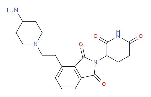 4-(2-(4-aminopiperidin-1-yl)ethyl)-2-(2,6-dioxopiperidin-3-yl)isoindoline-1,3-dione