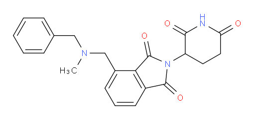 4-((benzyl(methyl)amino)methyl)-2-(2,6-dioxopiperidin-3-yl)isoindoline-1,3-dione
