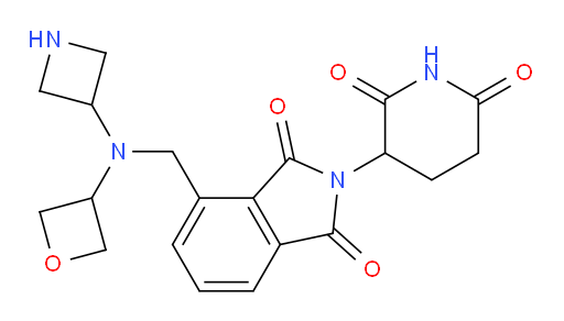 4-((azetidin-3-yl(oxetan-3-yl)amino)methyl)-2-(2,6-dioxopiperidin-3-yl)isoindoline-1,3-dione