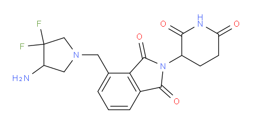 4-((4-amino-3,3-difluoropyrrolidin-1-yl)methyl)-2-(2,6-dioxopiperidin-3-yl)isoindoline-1,3-dione