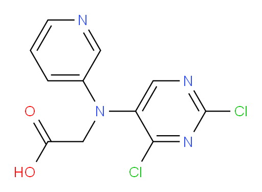 2-((2,4-dichloropyrimidin-5-yl)(pyridin-3-yl)amino)acetic acid