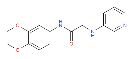 N-(2,3-dihydrobenzo[b][1,4]dioxin-6-yl)-2-(pyridin-3-ylamino)acetamide