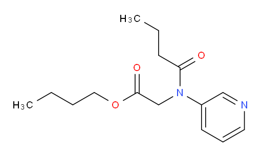 butyl 2-(N-(pyridin-3-yl)butyramido)acetate