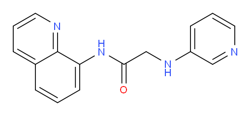 2-(pyridin-3-ylamino)-N-(quinolin-8-yl)acetamide