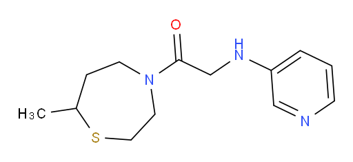 1-(7-methyl-1,4-thiazepan-4-yl)-2-(pyridin-3-ylamino)ethanone