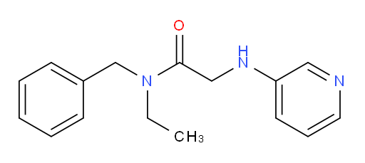 N-benzyl-N-ethyl-2-(pyridin-3-ylamino)acetamide
