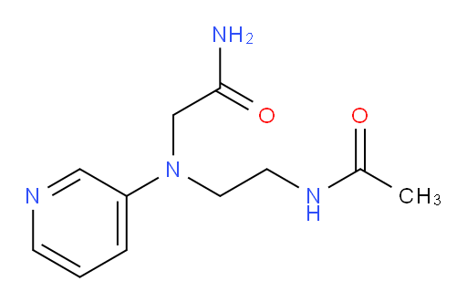 2-((2-acetamidoethyl)(pyridin-3-yl)amino)acetamide
