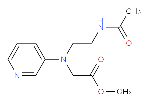 methyl 2-((2-acetamidoethyl)(pyridin-3-yl)amino)acetate