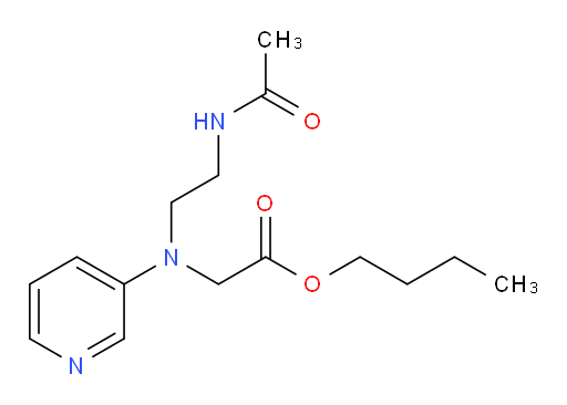 butyl 2-((2-acetamidoethyl)(pyridin-3-yl)amino)acetate