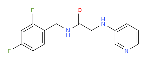 N-(2,4-difluorobenzyl)-2-(pyridin-3-ylamino)acetamide