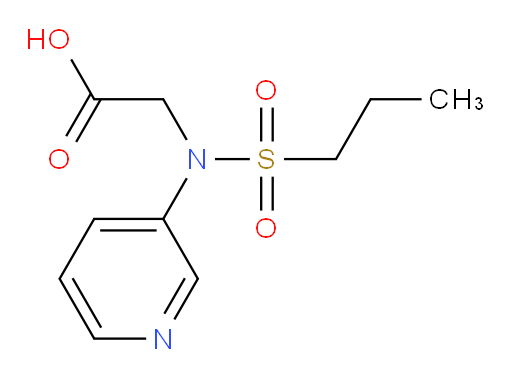 2-(N-(pyridin-3-yl)propylsulfonamido)acetic acid
