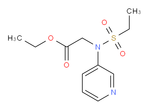 ethyl 2-(N-(pyridin-3-yl)ethylsulfonamido)acetate