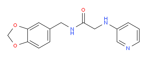 N-(benzo[d][1,3]dioxol-5-ylmethyl)-2-(pyridin-3-ylamino)acetamide